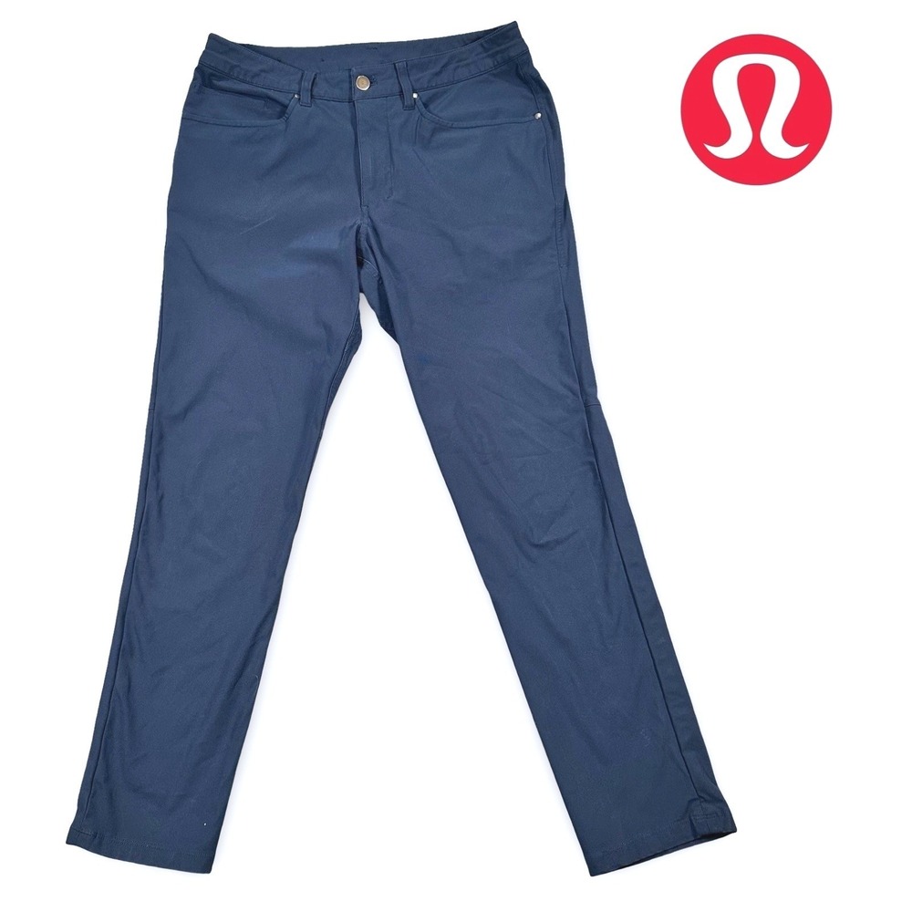 Lululemon ABC Pant Slim Men's 30L Navy Classic Comfort Stretch Casual Workwear